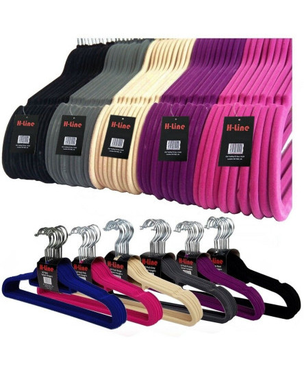 non-slip-flocked-coat-clothes-hangers-velvet-trouser-hanging-space-saving