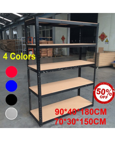 heavy-duty-5-tier-metal-garage-shelves-shelving-racking-storage-boltless-shelf