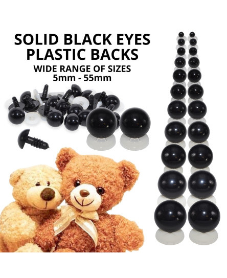 solid-black-teddy-eyes-safety-plastic-backs-bear-making-soft-toy-doll-animal