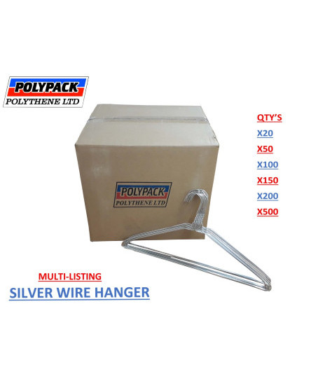 galvanised-silver-metal-wire-plain-hangers-clothes-coat-40cm-16-inch-13gauge