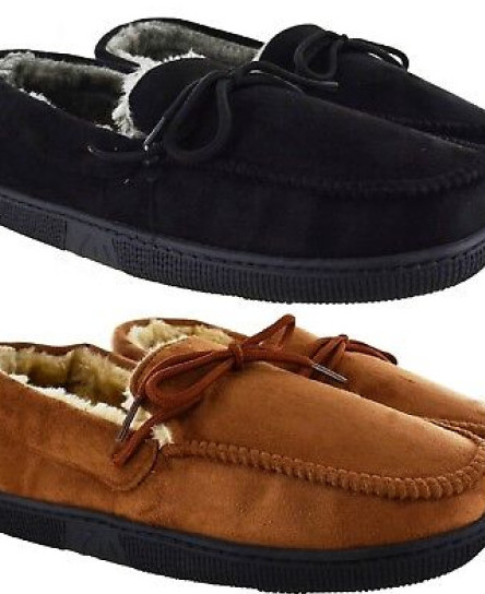 mens-new-gent-warm-fleece-winter-moccasin-flat-hard-sole-slippers-shoes-uk-sizes