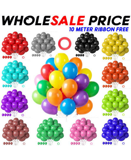 100-x-latex-plain-baloon-ballons-helium-balloons-quality-party-birthday-wedding
