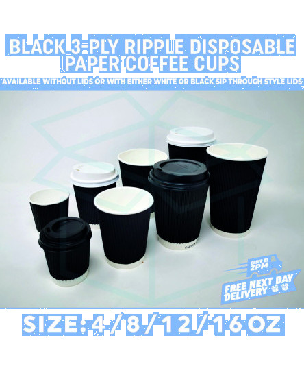 disposable-coffee-cups-black-ripple-paper-cup-for-hot-and-cold-drink-4-8-12-16oz