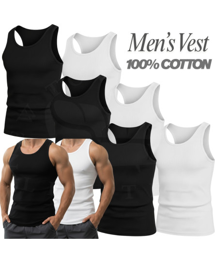 1-12-pcs-mens-vests-100-cotton-tank-top-summer-training-gym-tops-plain-s-2xl