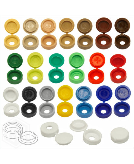 20-colour-small-plastic-hinged-screw-fold-over-cover-caps-6g-8g-gauge-m3-5-m4