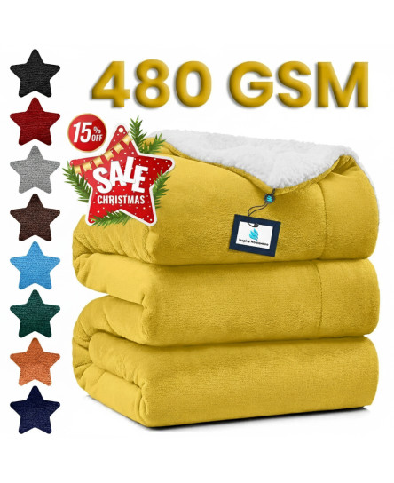 480-gsm-heavy-sherpa-fleece-blanket-soft-warm-bed-sofa-throw-weighted-blanket-uk