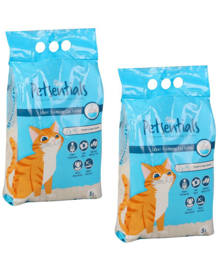 petsentials-cat-litter-super-clumping-ultra-absorbent-cat-litter-2x5l-10l