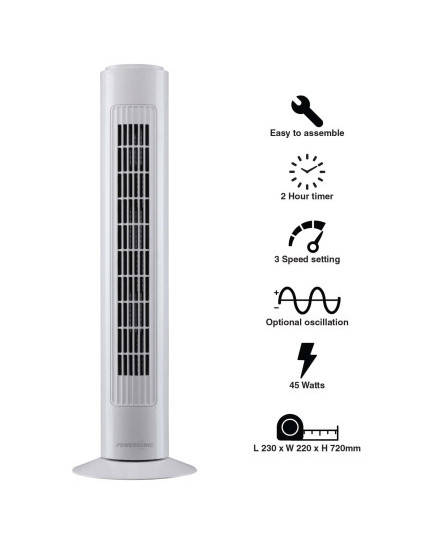 tower-fan-29-oscillating-45w-slimline-3-speed-air-cooling-free-standing-timer