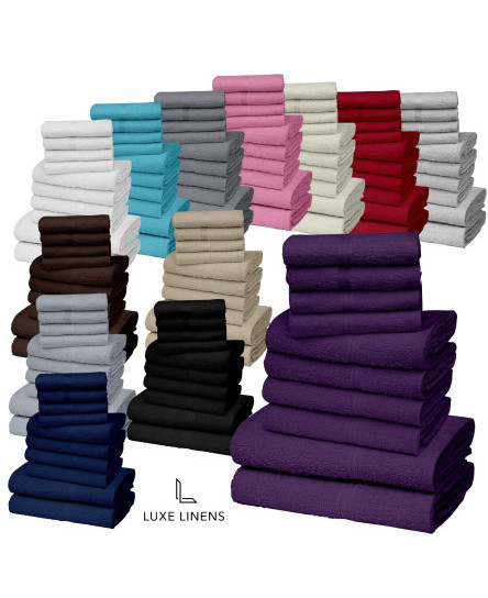 10 PIECE TOWEL BALE SET 100% EGYPTIAN COTTON FACE, HAND, BATH TOWELS